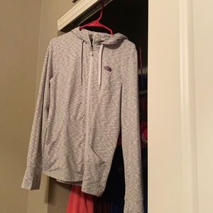 THR NORTH FACE ZIP UP HOODED JACKET